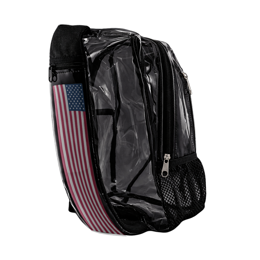 ClearBag with USA flag